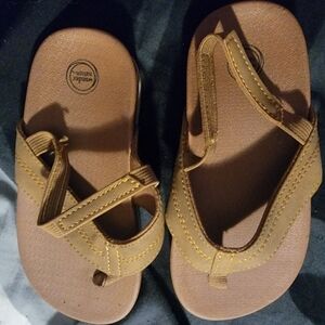 Wonder Nation Brown Toddler Sandals